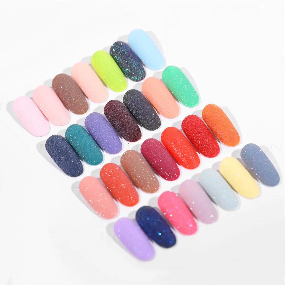 

9Pcs Nail Powder Beautiful Color Sequin Manicure Powder for Women Lady Style Nail Art Decor to Use
