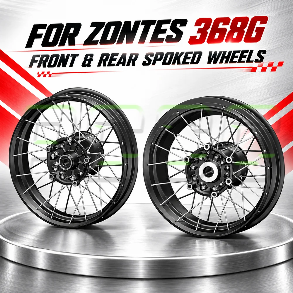 For ZONTES 368G Front and Rear Vacuum Tire Vacuum Spoke Wheel Hub 150/110/70-17 Semi-smelt Tire