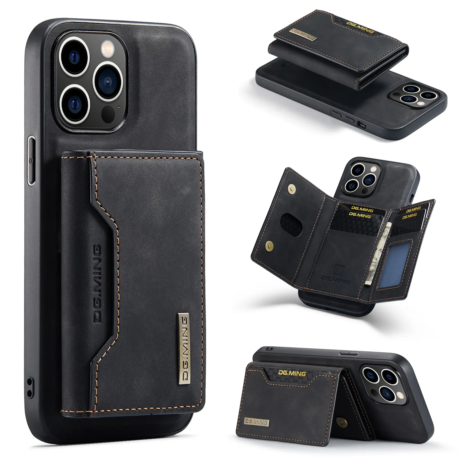 

Кожаный чехол-бумажник в стиле ретро для IPhone 15 14 Pro Max 13 12 11 XS