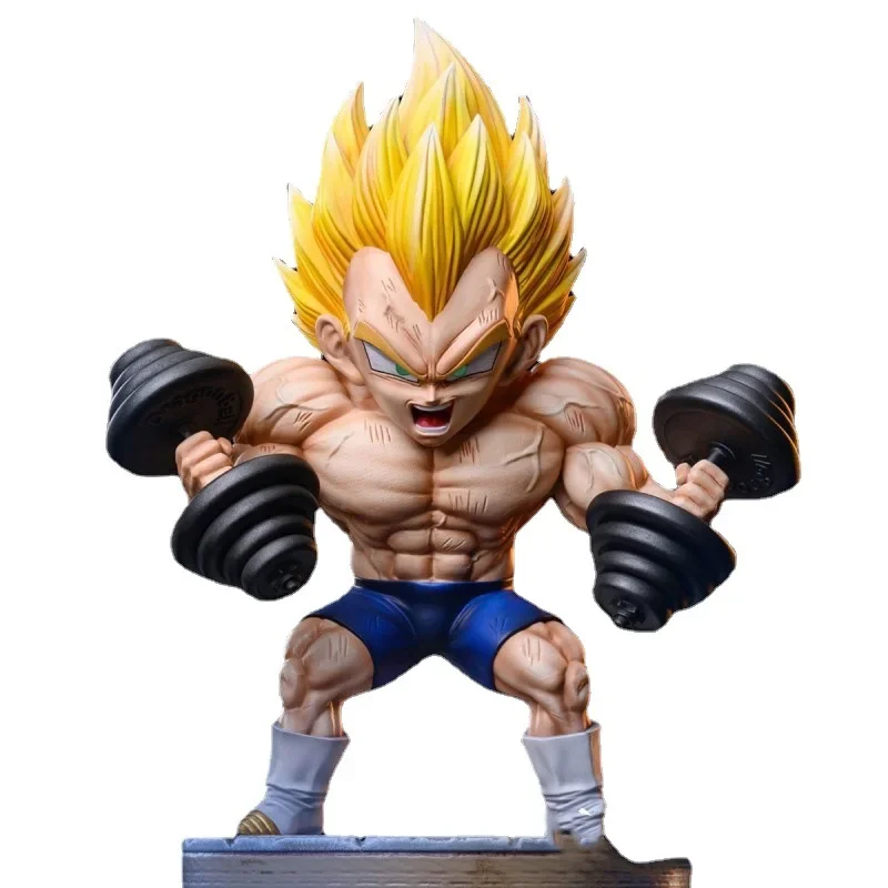 Anime Dragon Ball Vegeta Bodybuilding muscle Ver. PVC Action Figure Dragon Ball Z Model Toys Gift 17cm