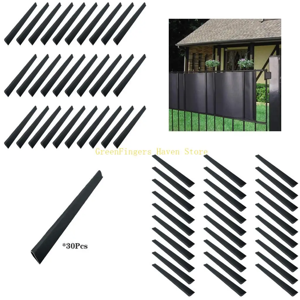 F68D 30pack Heavy Type Fence Panel Clip Weatherproofed Mounting Hardware for Privacy Screens Universals Panel