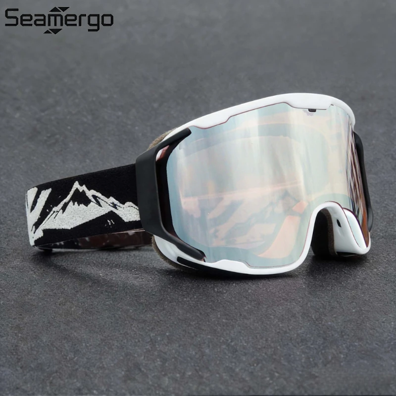 

SEAMERGO Double-layer Anti-fog Full-face True Film Ski Glasses Mountaineering Windproof UV-resistant Eye Protection Sunglasses