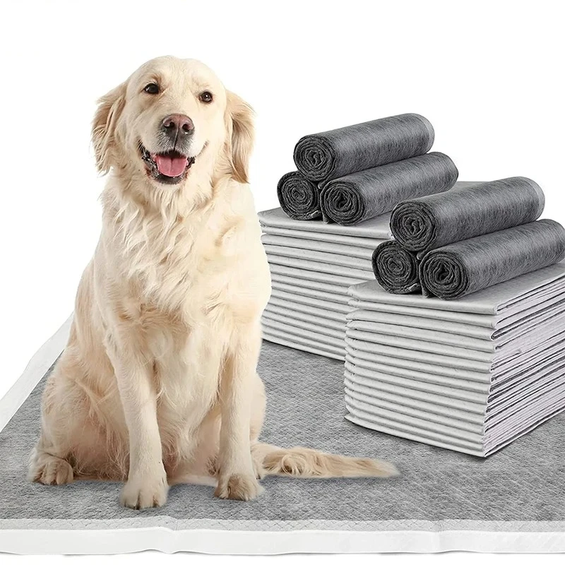 100pcs/50pcs/20pcs Super Absorbent Pet Cushion Disposable Thickened Dog Training Pee Pad Absorbent Bamboo Charcoal Diaper Mats