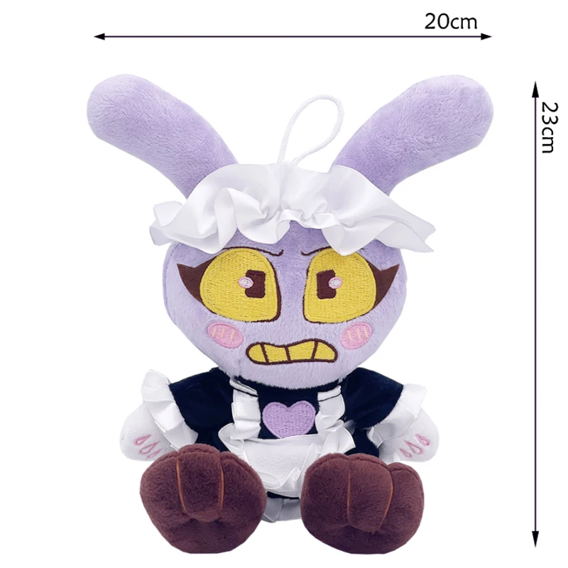 25CM Amazing Digital Doll Circus Maid Jax Plush Magical Rabbit Clown Cartoon Periphery Suitable Fans Home Collection Decoration