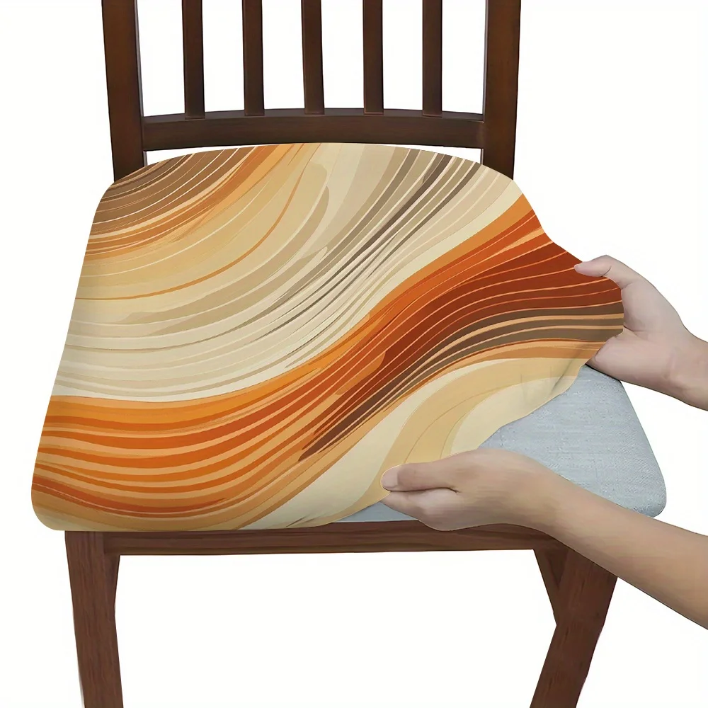 2/4/6pcs Chair Seat Slipcover,Boho Talavera Tile Mandala Print Chair Slipcover for Home Decor