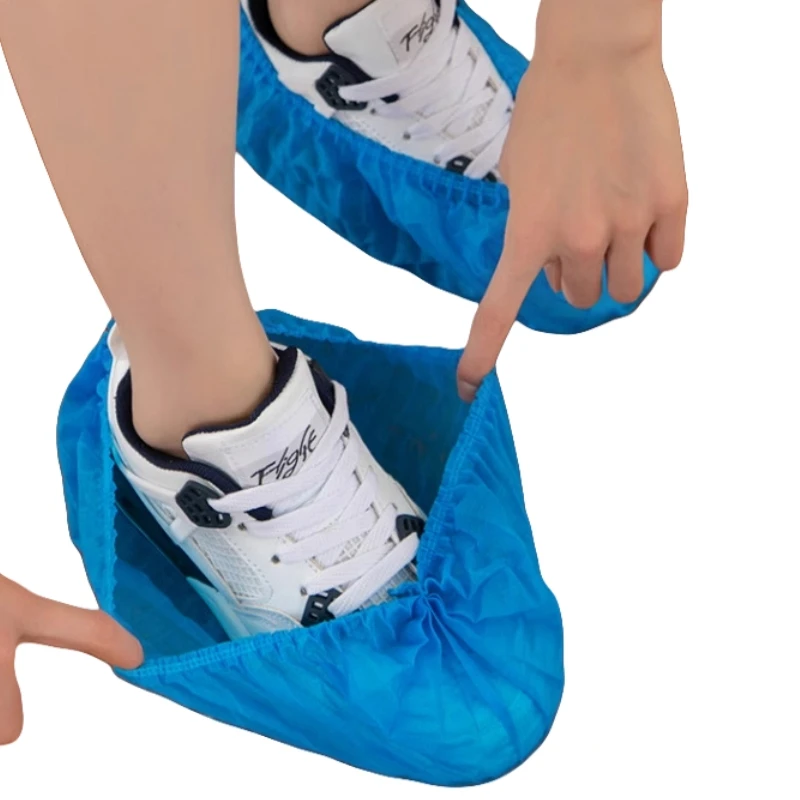 

Thickened enlarged shoe covers indoor household dust-proof workshop anti slip wear-resistant a disposable non-woven shoe covers