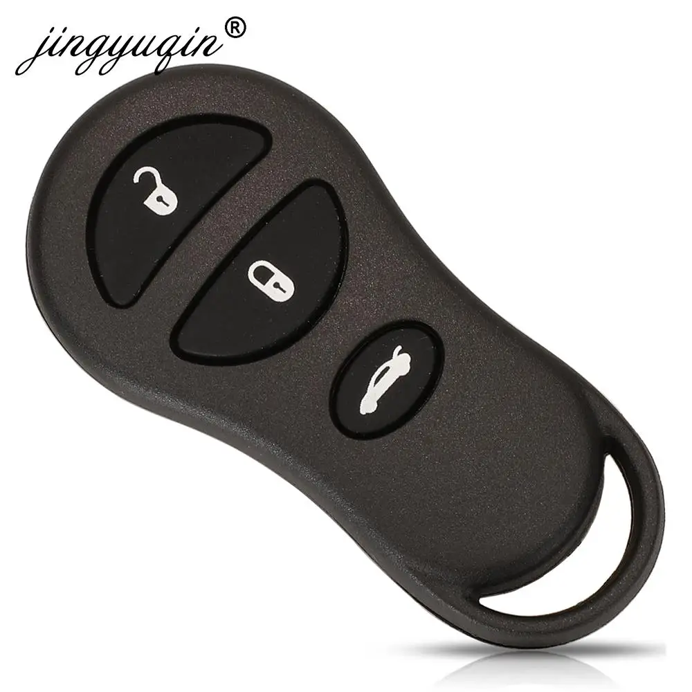 Jingyuqin Car Keyless Entry Remote Key Shell Fob Case 3/4 BNT per Chrysler Voyager Cruiser per Dodge Ram Dakota Jeep Cherokee