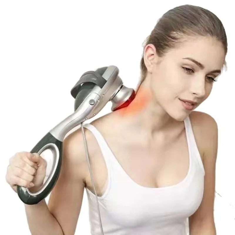 Portable Handheld Red Light Heating Massage Hammer Whole Body Soreness Relief Vibrating Mini Electric Full Body Muscle Massager