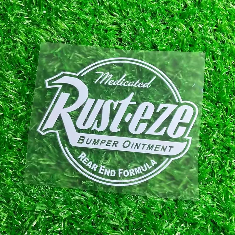 Roest-Eze motorfiets stickers zonnebrandcrème DIY motor brandstoftank vinyl stickers elektrische scooter autoruit kofferbak bumper decoratie