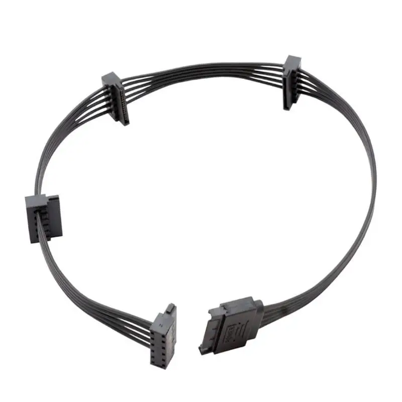 652F 15pin Male Female Adapter Extension Cable 15-Pin Male/Female to 3/4/ 5 15P male Splitter