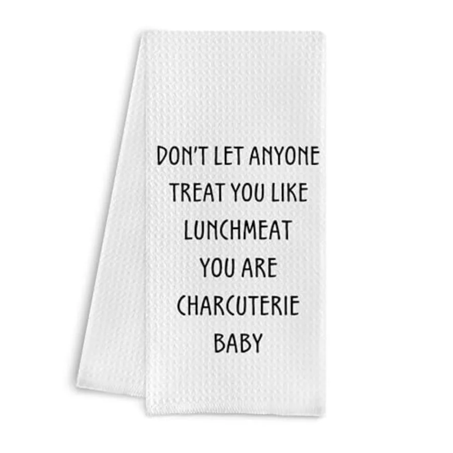 

Забавные кухонные полотенца Don't Let Anyone Treat You Like Luhmeat Декоративные полотенца для рук Чайные полотенца для кухни Забавные полотенца для посуды wi