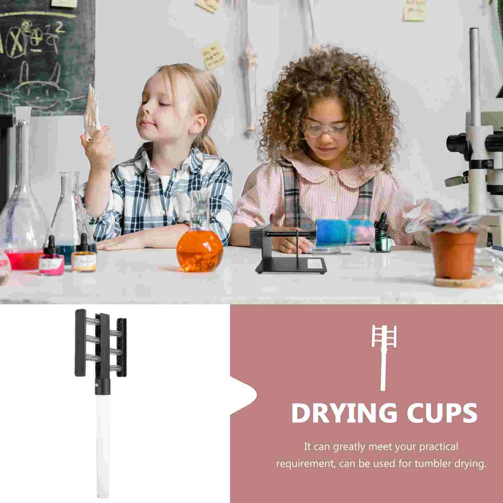 Dish Tray Drying Rack Cup Turning Machine Fixture Clothes Racks Holder Tumbler Turner DIY Cups Accessories Water Bottle