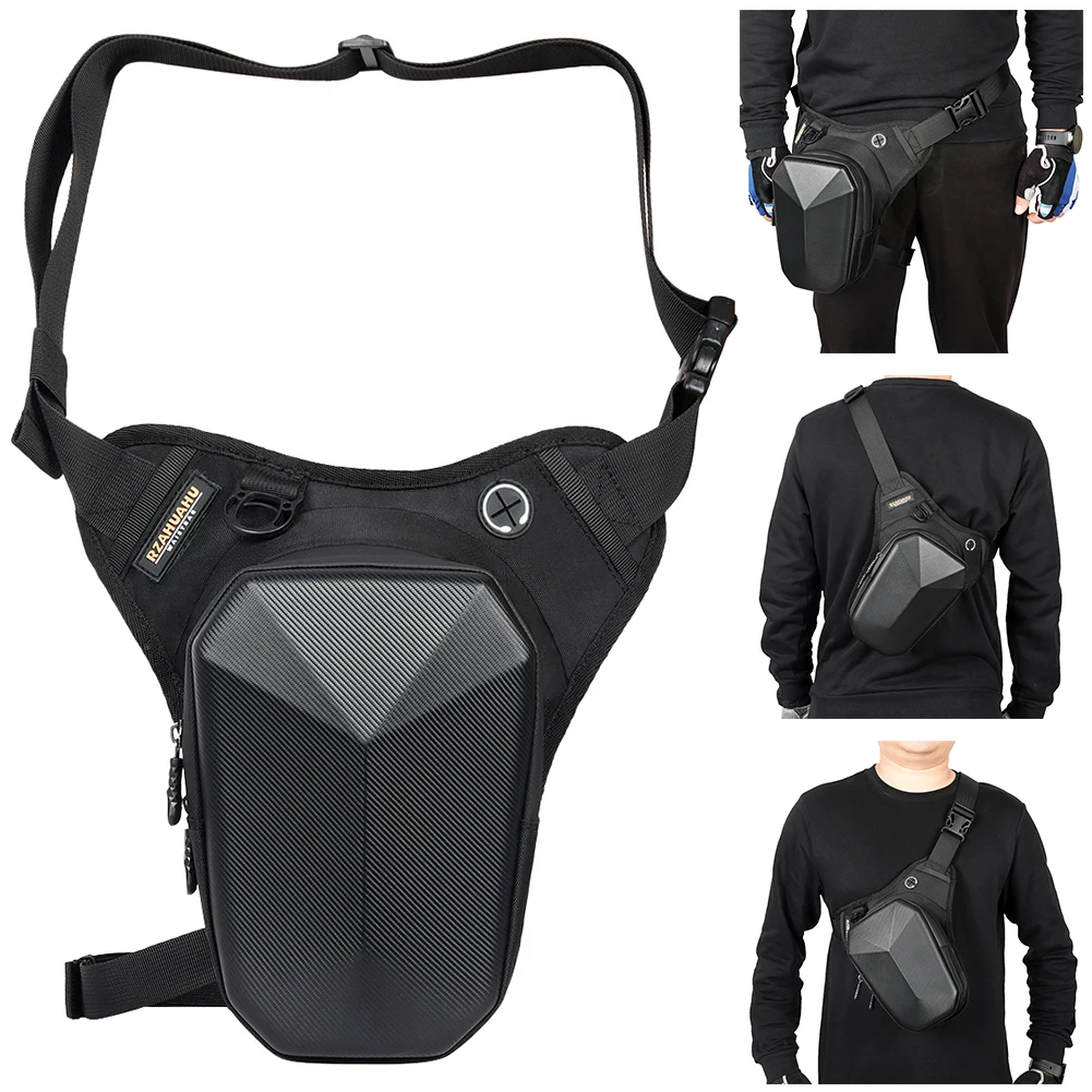 

Drop Leg Bag Crossbody Shoulder Purse Waterproof Motorcycle Tank Bag Motorcycle Waist Pack for Men Women Cycling Hiking Climbing