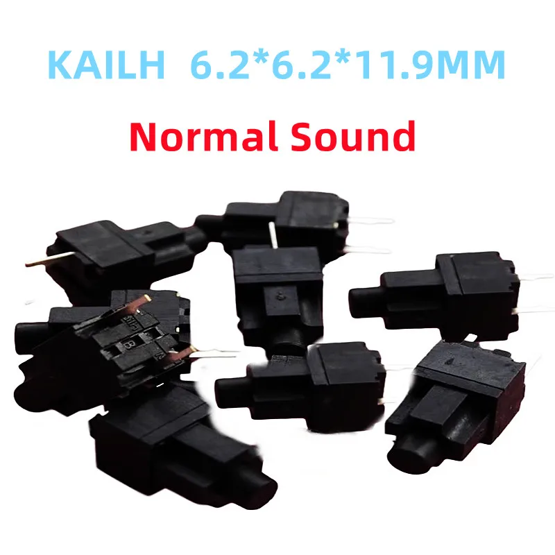 New 5PCS KAILH KAILONG 6.2x6.2x11.9MM 2Pin For Razer Add Height Style Mouse Micro Switch