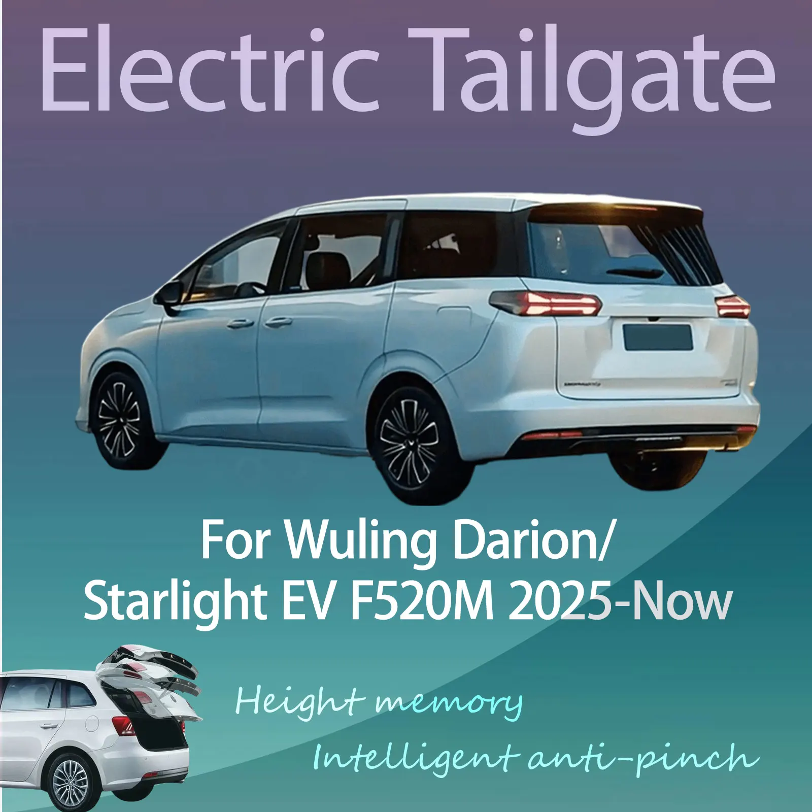 

For Wuling Darion/Starlight EV F520M 2025-Now Electric Modified Tailgate Intelligent Height Automatic Lifting Key-Controlled