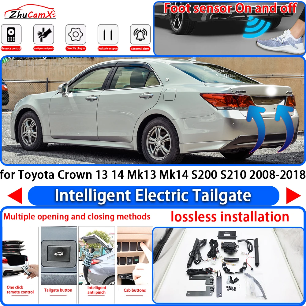 

ZhuCamX for Toyota Crown 13 14 Mk13 Mk14 S200 S210 2008-2018 Power Liftgate Trunk Electric Suction Tailgate Tail Gate Lift Strut