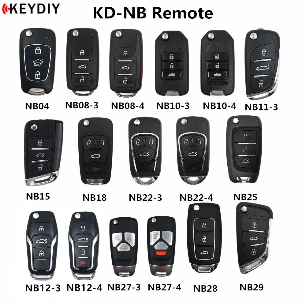 KD900 NB Universal Blank Remote Car Key NB04/0810/11/12/15/18/21/22/25/27 NB28 NB29 NB30 For KD MINI Generator/KD-X2 Machine