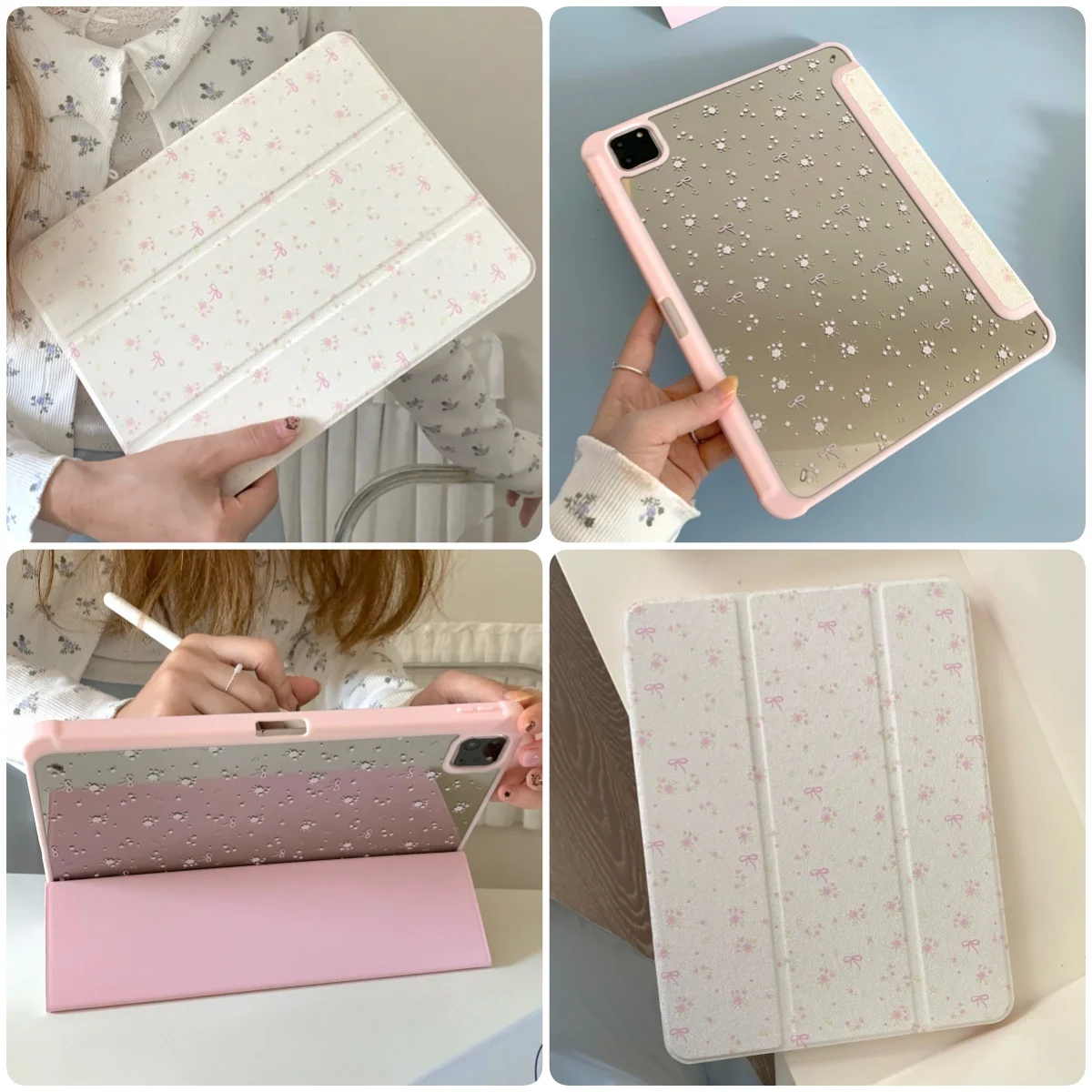 

Bowtie flower For iPad 2024 Air 6 13 M2 Pro 11 12.9 13 M4 Case 10.2 7th 8th 9th Gen 2022 10th 10.9 Case 9.7 inch Air 3 4 5 Cover