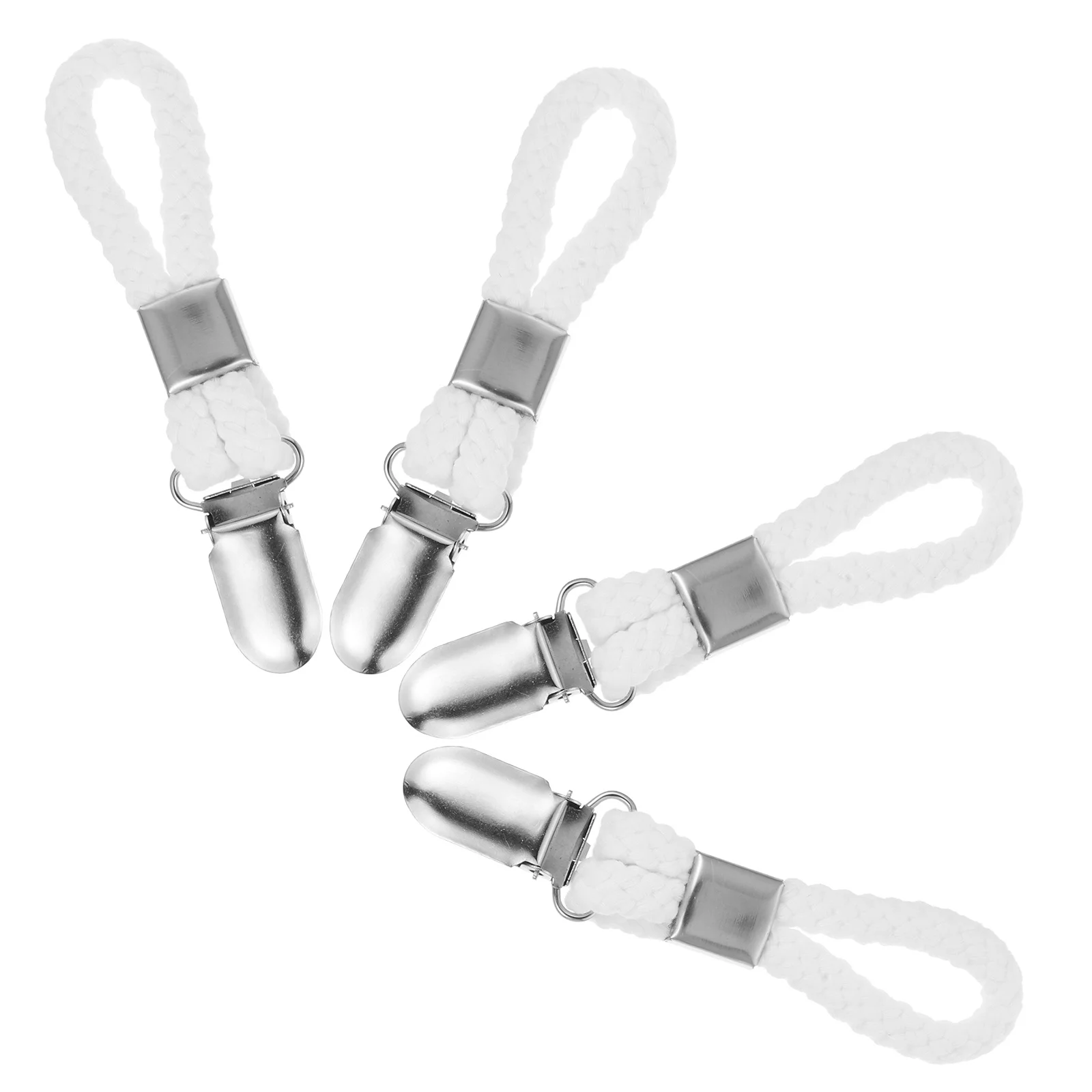 4 قطعة مقاطع منشفة قسط مع حلقات حبل القطن للحمام المطبخ غرفة نوم شرفة معلقة مقاطع منشفة كليب السنانير #3