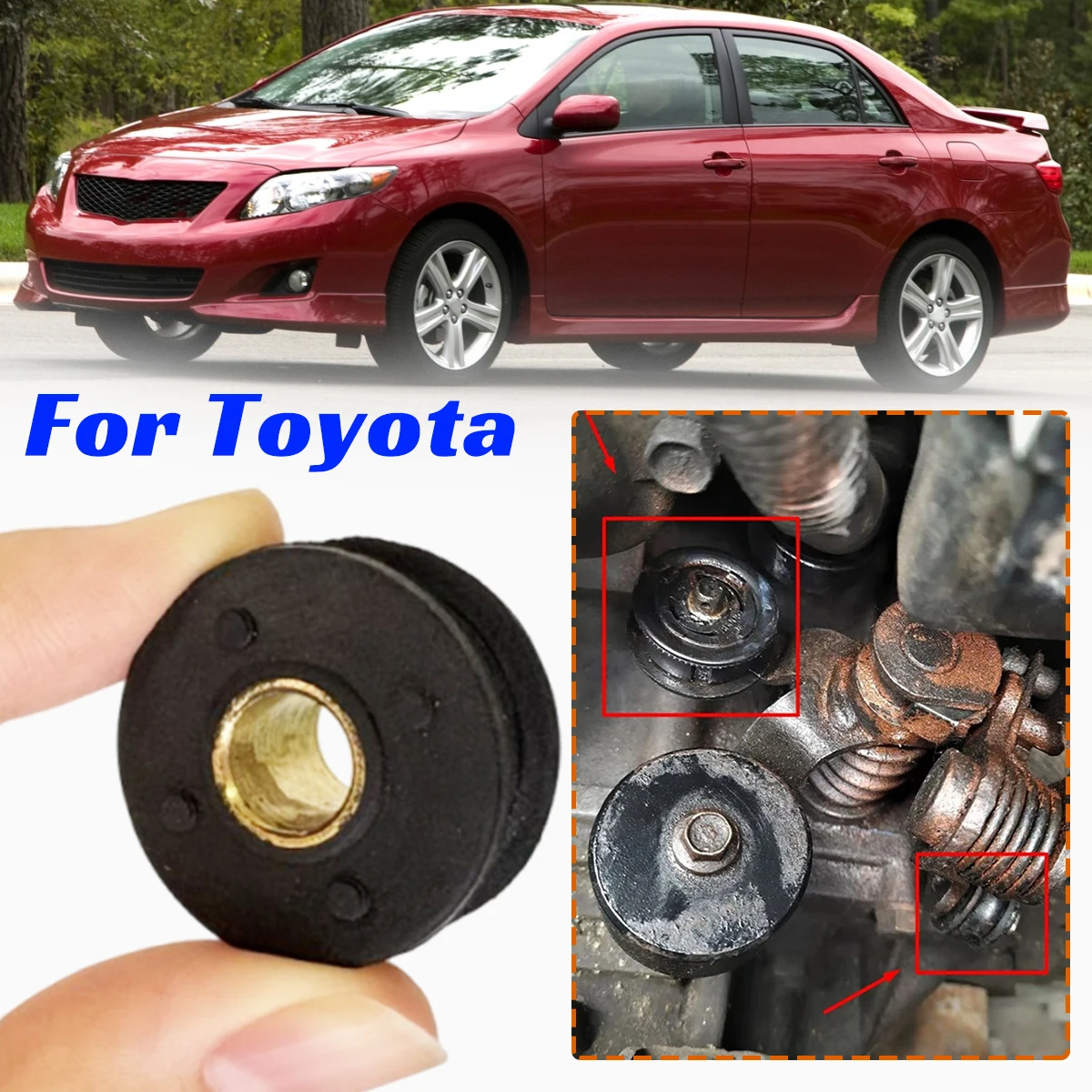 For Toyota Corolla E150 2011Gear Shift Rod End Rubber Bushing MT Car Cables Shifter Linkage 2460A108 Auto Parts Accessories Kit