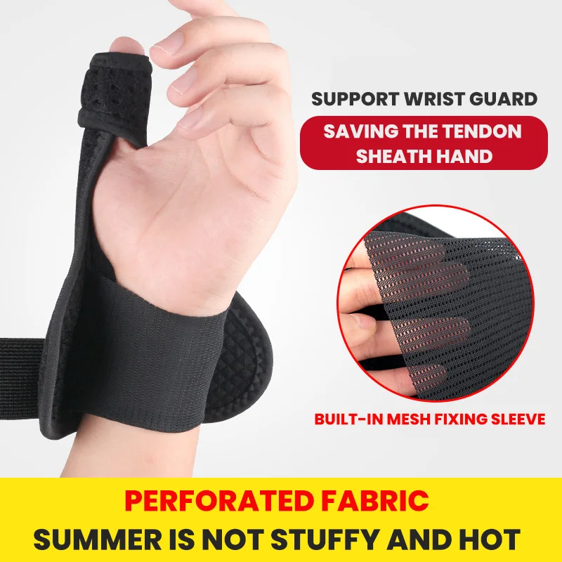 Dual Purpose Wrist Brace Thumb Steel Bar Splint Brace Wrist Support Strap Wrist Sprain Fracture Tendon Sheath Brace Pain Relief