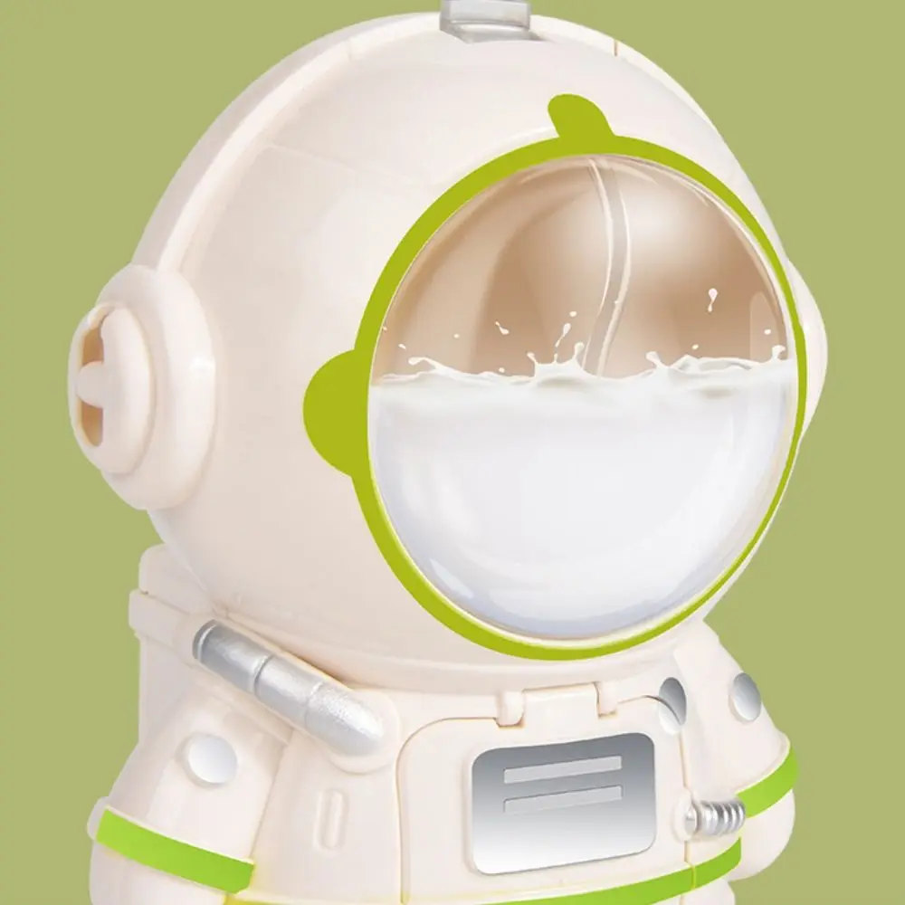 Fashion Astronaut Water Bottle Pink White Strap Water Dispenser With Water Cup Mini Leisure Cup Birthdays Gifts