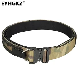 EYHGKZ Tactical Hunting Belt Quick Release Outdoor Adjustable Sports Paintball Accessories Waistband Hiking Travel New Equipment