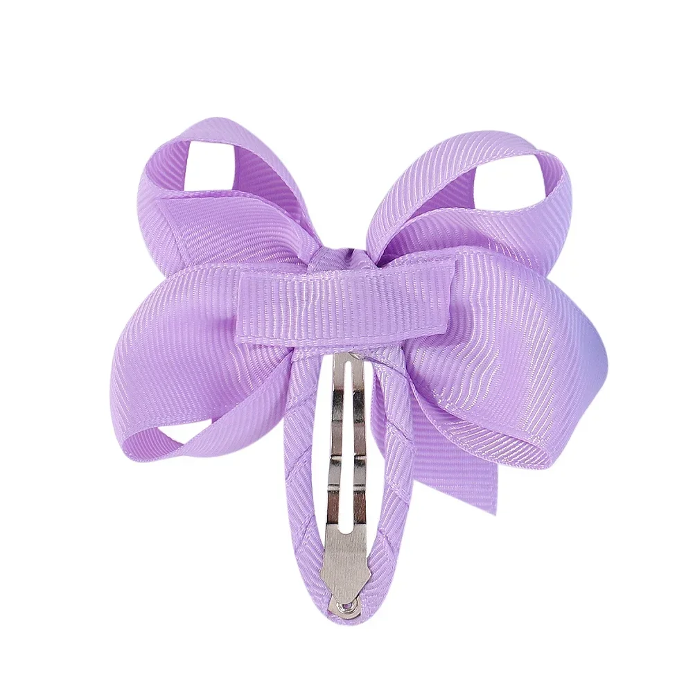 Lovely Bowknot cabelo clipes para menina, Cheer Up Bows, Grosgrain Ribbon Hairpins, Acessórios para cabelo do bebê, Headwear, 2,75 \