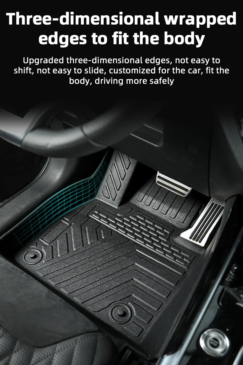 Car Trunk Floor Mat for GAC Trumpchi GS3 Emzoom 2017~2025 2023 Carpet Protector Luggage Upholstered TPE Storage Pad Accessories