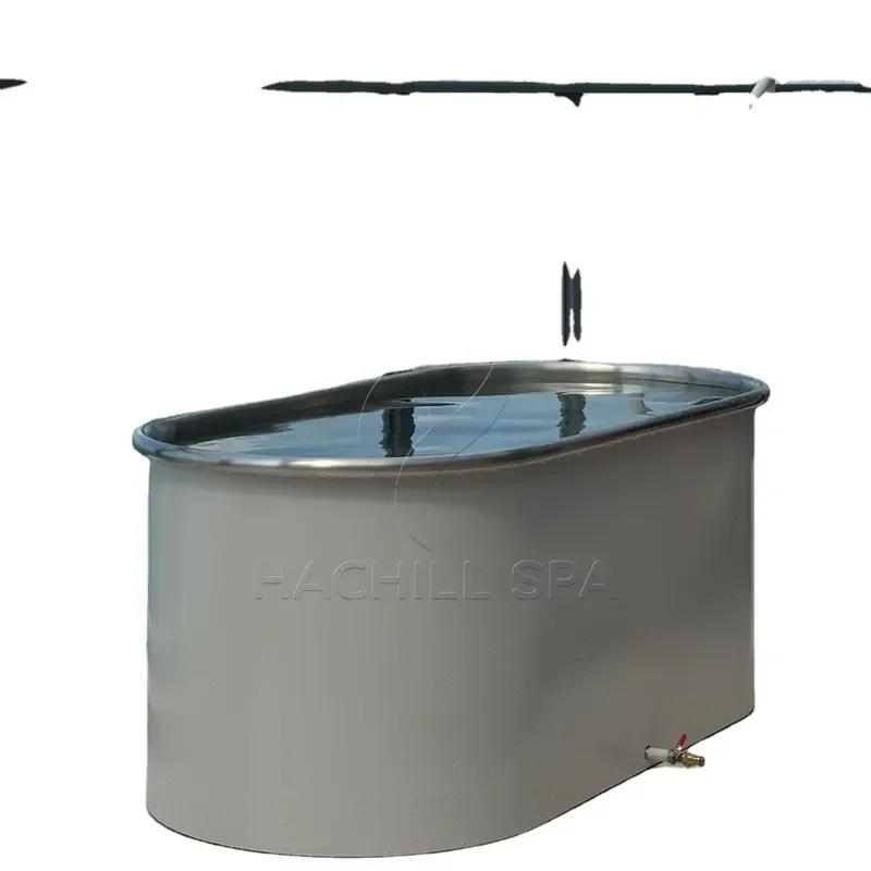 White One Layer 316 / 304 Stainless Steel Cold Plunge Ice Tube Recovery Home Use for Wholesale