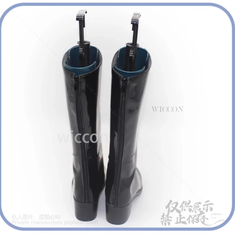 【MoeMimic】Disfraz de Cosplay de Rumi, zapatos de cuero PU, botas, accesorios de cazadores de demonios KPop, zapatos de juego de rol, zapatos de Rumi para mujeres y hombres, fiesta de Halloween