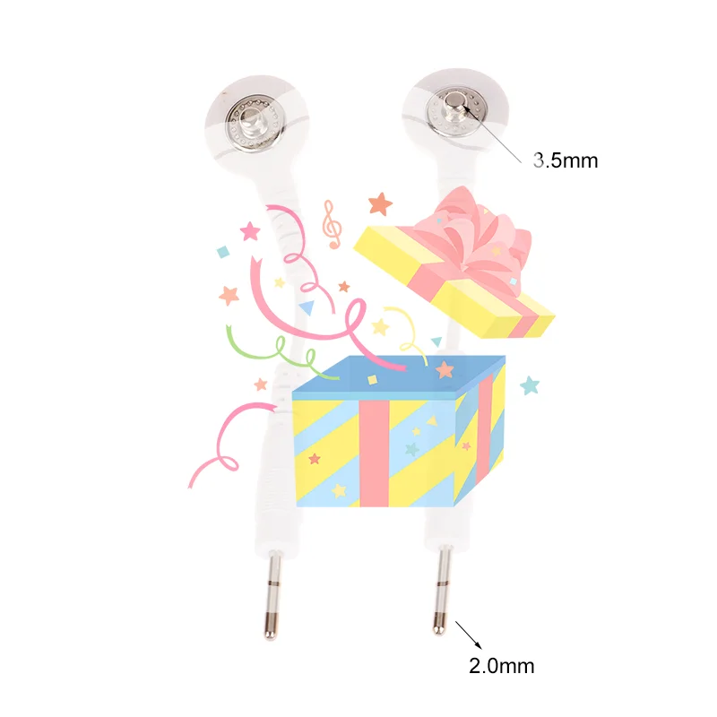 

2 шт. электродный провод, соединительные кабели, вилка 2,0 мм, защелка, 3,5 мм, штекерный соединительный кабель, использование для массажного аппарата Tens/EMS