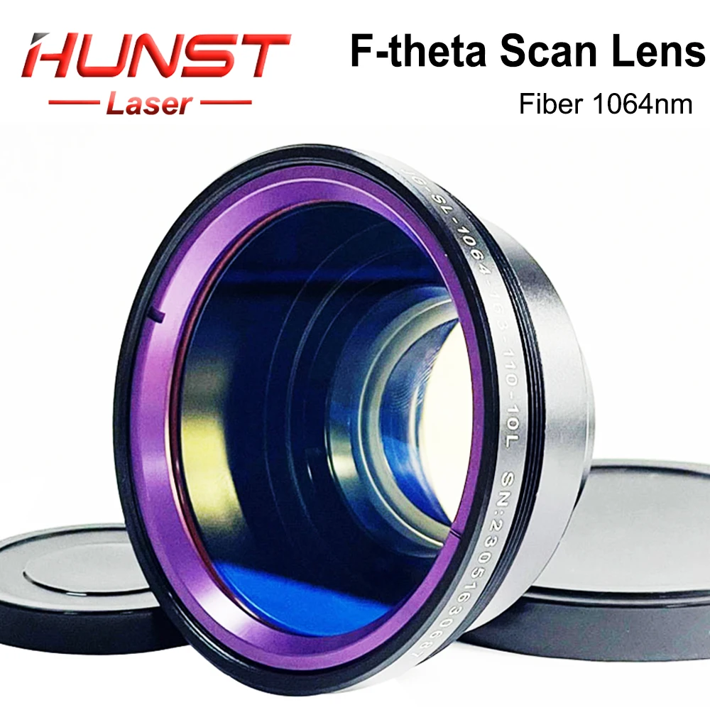 Lente de Digitalização Hunst -f-theta Jgsl1064nm Lente de Campo 50400 mm F80525 mm para Acessórios de Máquina de Marcação a Laser de Fibra