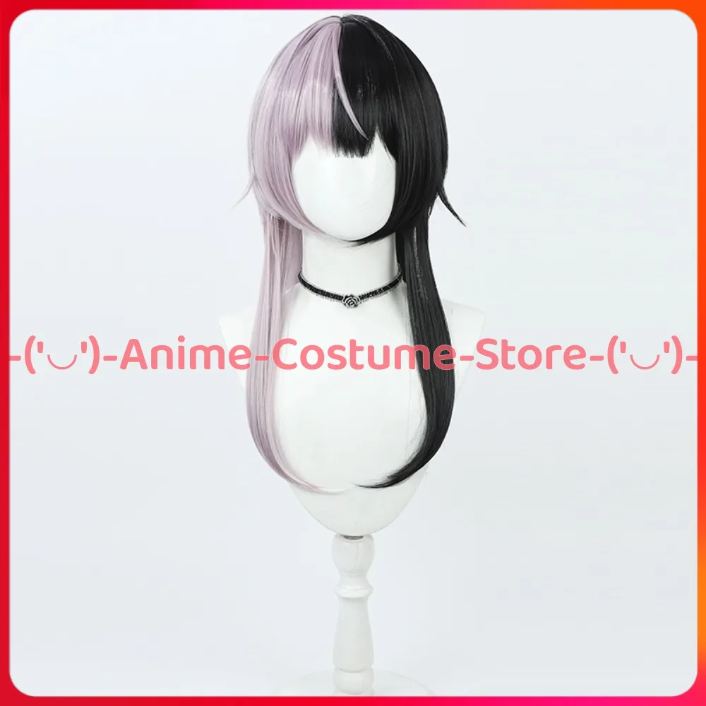 Hololive E VTuber Shiori Novella شعر مستعار تأثيري أنيمي شخصية هالوين كرنفال زي حفلة الباروكات مقاومة للحرارة الشعر الاصطناعية