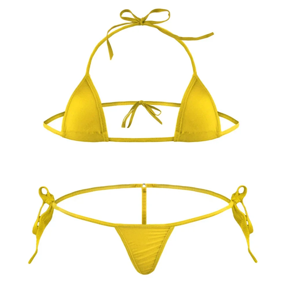 Women's Bikinis 2024 Brazilian Swimwear Thong Bikini Set Bra G-String Victoria's Underwear Sexy Two-piece Swimsuit  Lingerie