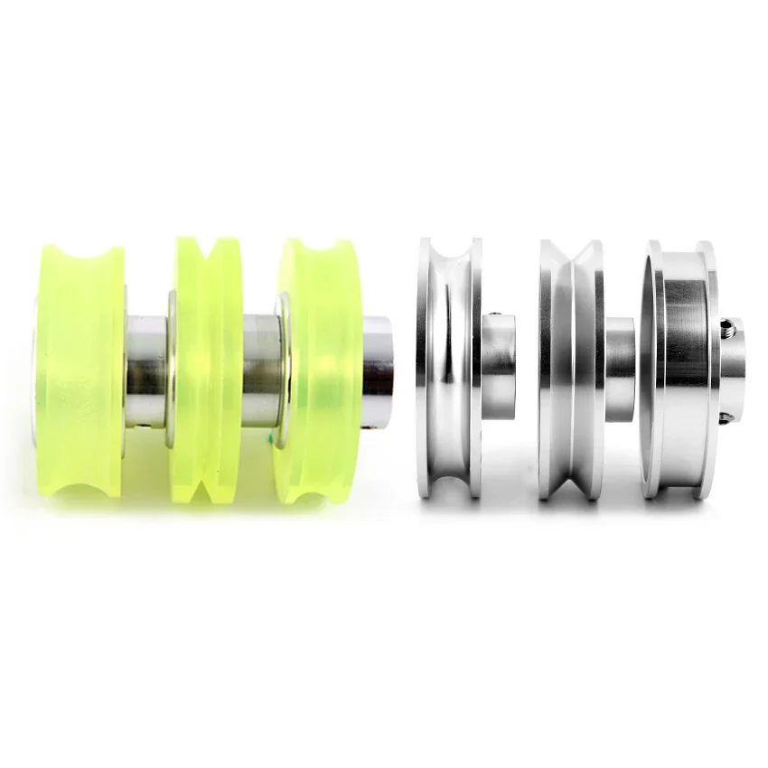 Polyurethane Synchronizer Rotary Encoder, Measurement Meter Wheel, Aluminum Alloy, U, V, H Type, 6mm Bore