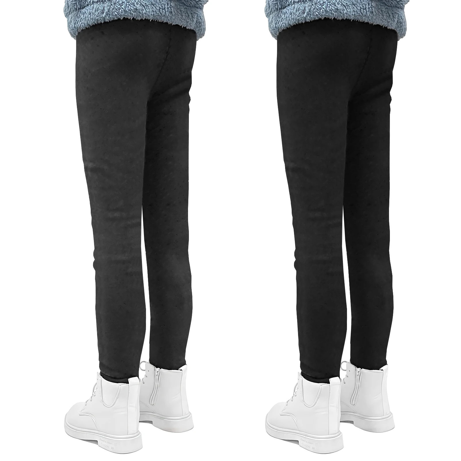 

Узкие брюки для девочек, 2 шт., однотонные леггинсы, утепленные колготки, детские узкие брюки, эластичные теплые штаны, брюки до щиколотки