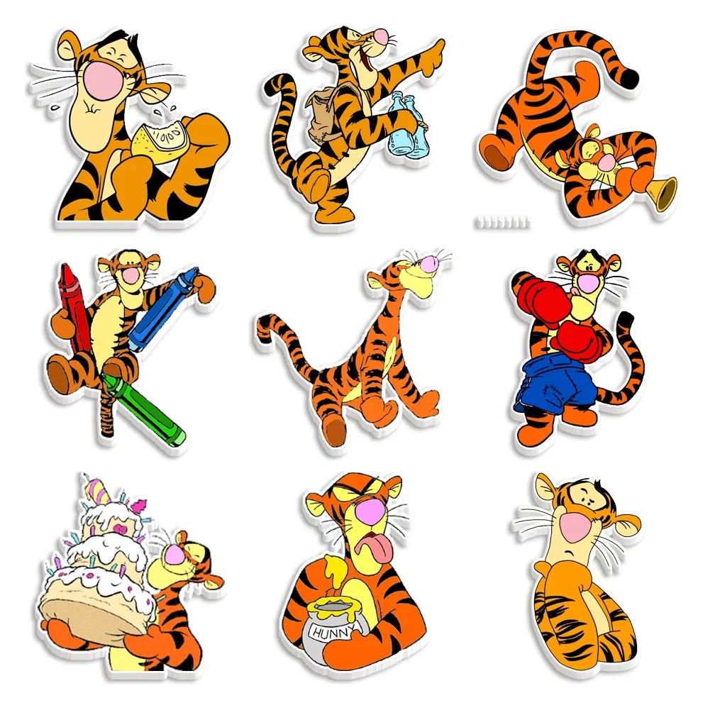 10 sztuk/partia Mini Disney Tigger i Yoda gwiezdne wojny akrylowe zawieszka planarne żywice niestandardowe materiały dla dostawców rękodzieła