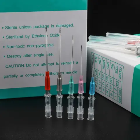 5/10PCS Sterilized Catheter Piercing Needles Supply Professional Piercing Stores Home Nose Lip Ear Eyebrow Body Piercing Needle