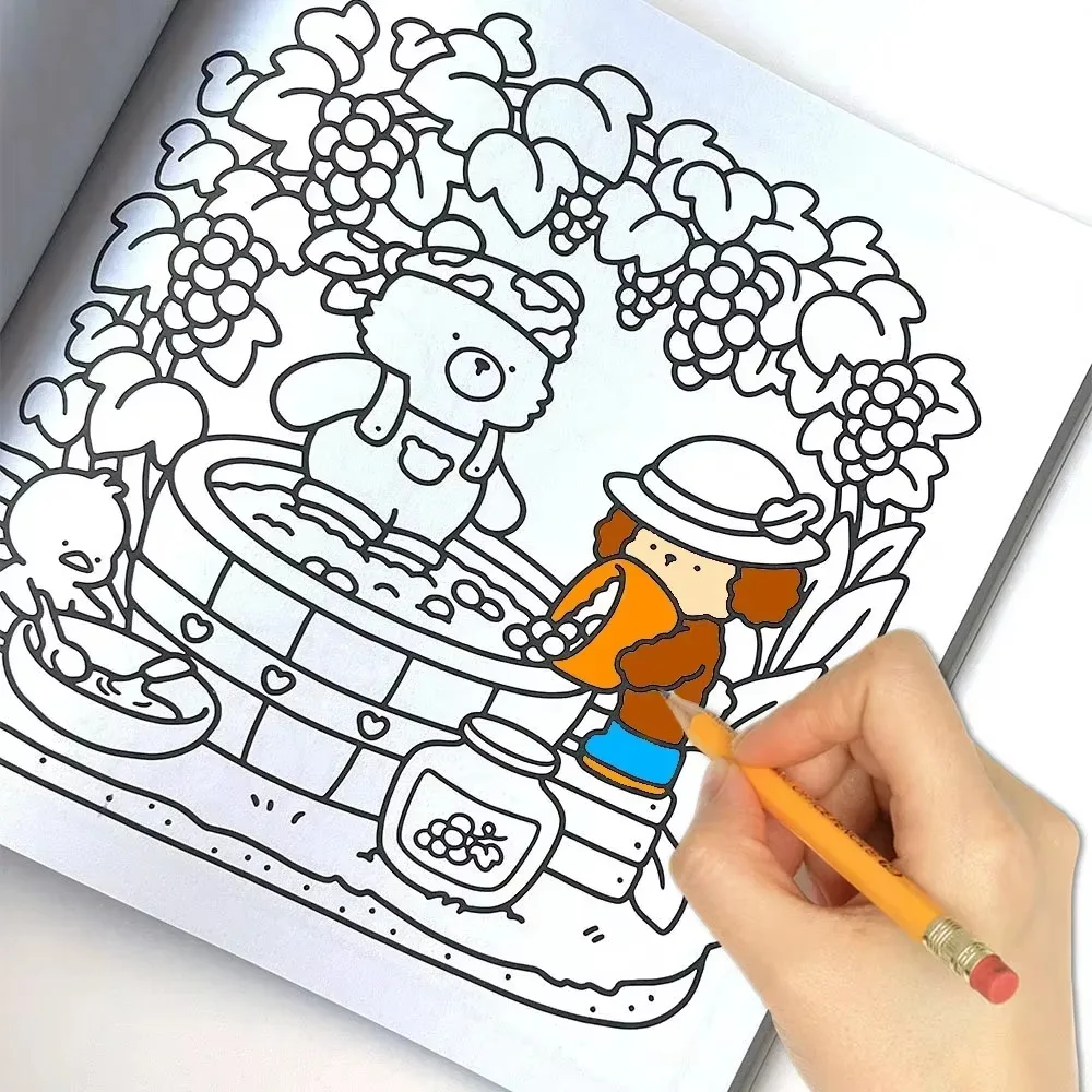 Adult And Teens Relaxing Coloring Books Arts Beginners Handicraft DIY Drawing Book Comfy Days Bold Easy-to-follow Patterns