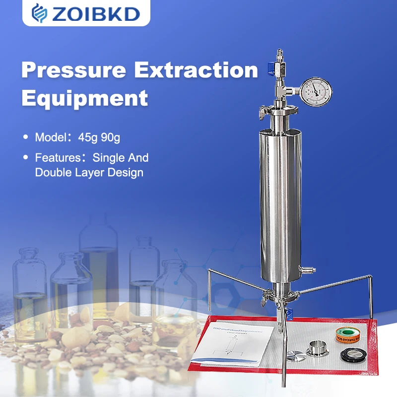 

ZOIBKD Pressure Equipment 45G~90G Single/Double Layer Closed Loop Extractor Tube Kit Laboratory Extraction Tube Kit