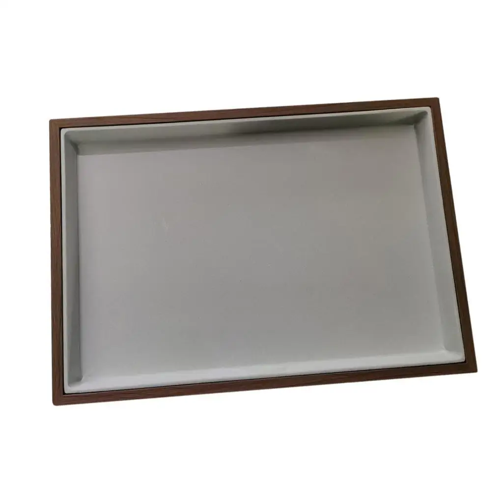 Stackable Jewelry Storage Tray for Necklaces Earrings Bracelets Rings with Velvet Lining for Dresser Drawer Bathroom Counter