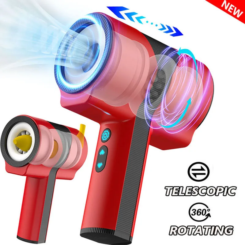 

Automatic Piston Thrusting Masturbation Cup 5 Modes Telescopic Rotation Vibrator Masturbator Real Vaginal Adult Sex Toys For Men