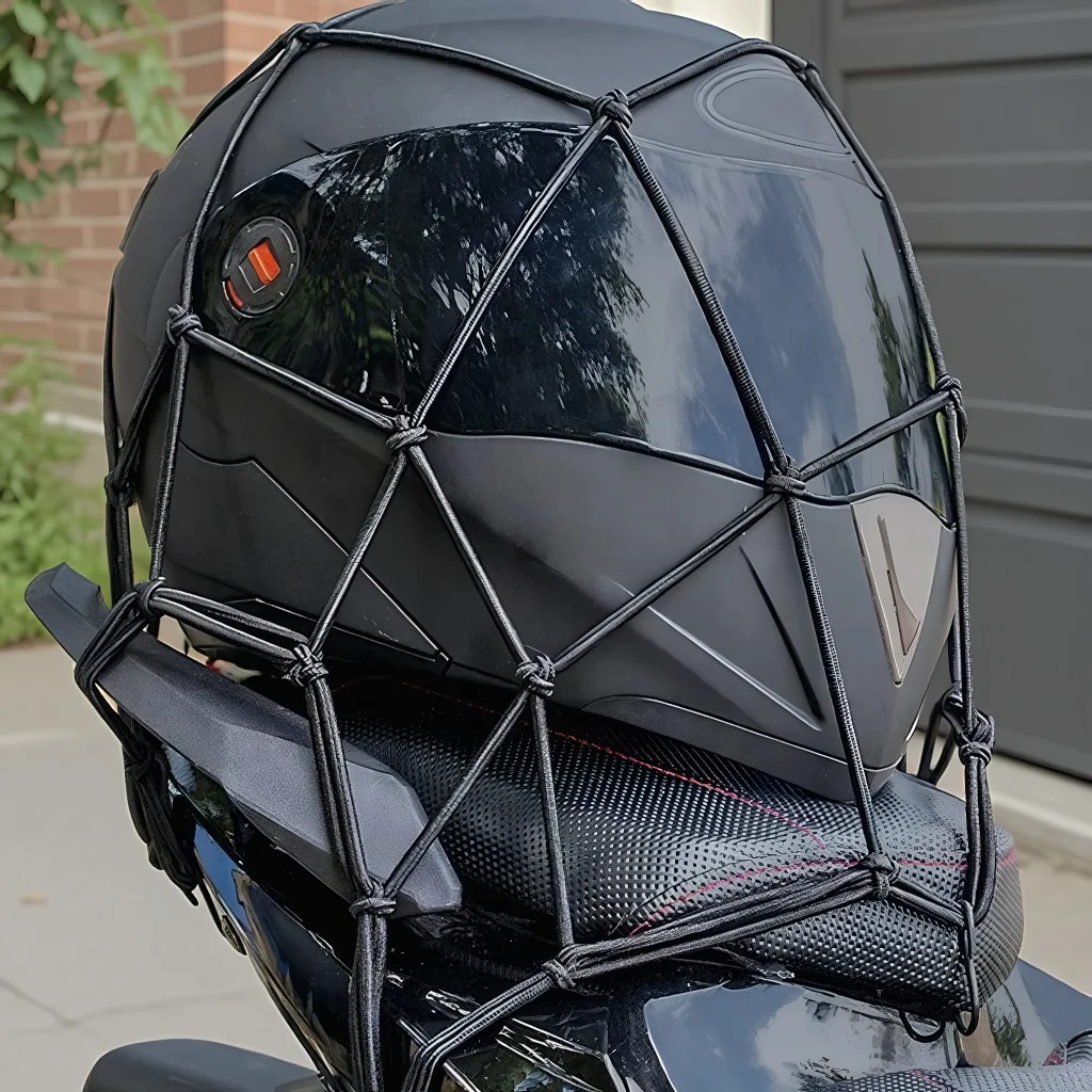 

​ ​ Чемодан для хранения мотоциклетного шлема - 6-крючковое дорожное снаряжение для топливного бака велосипеда ​ ​