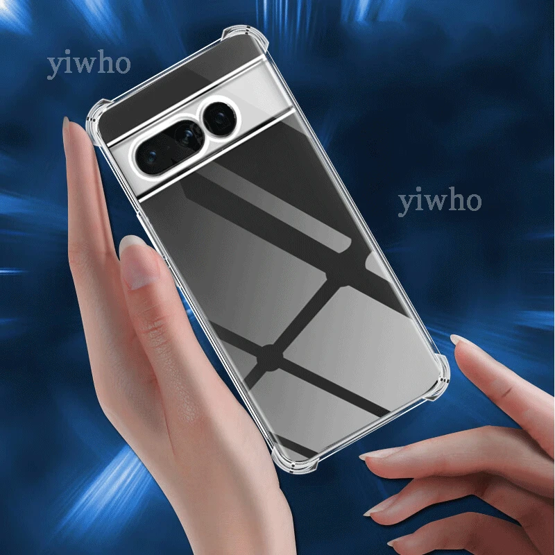 Luxury Transparent Phone Case for Google Pixel 7 Pro TPU Bumper 7a 6a 7 6 Pro 7Pro 6Pro Scratch Proof Hard Back Cover Clear Case