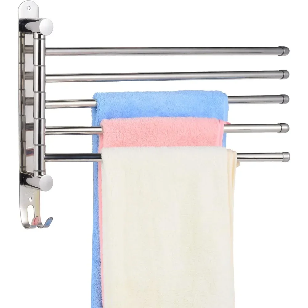 

Non Drilling Towel Rack,180 ° Rotating 304 Stainless Steel Wall Mounted Towel Rack Towel Hook,used for Bathroom,kitchen,wardrobe