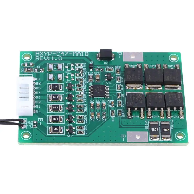 16.8V-29.4V 18A Balance 4S/5S/6S/7S Voltage Range 18650 Li-ion BMS Protection Board For LMO/Ternary Lithium Batteries