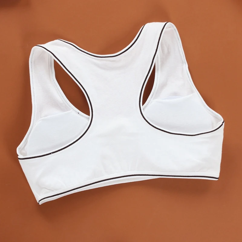 Girls Training Bras Panties Solid Color Kids Underwear Set Cotton Soft Young Girl Brassiere Teenager Sport Bras Underpants Suit