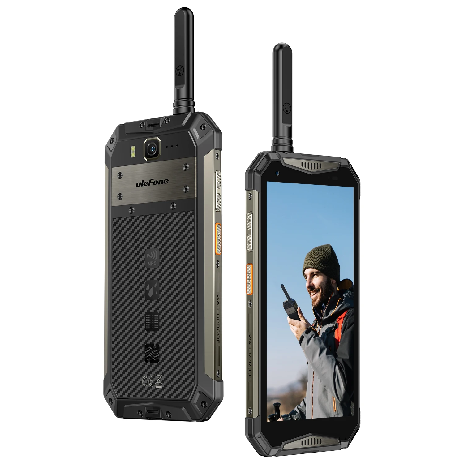 

Ulefone New Armor 20WT DMR UHF + POC Network Radio with 10850mAh battery Rugged Phone 256GB+2TB 5.65 inch big screen