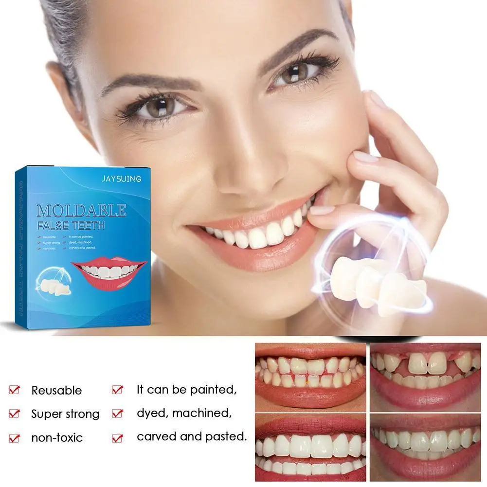 Temporary Tooth Repair Beads Glue Missing Broken Teeth Repair Glue Tooth Denture Veneers Material Gaps Filling Tooth Teeth N8S5